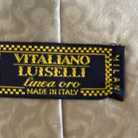 Vitaliano luiselli vintage black/white neck tie for men - Picture 4 of 4